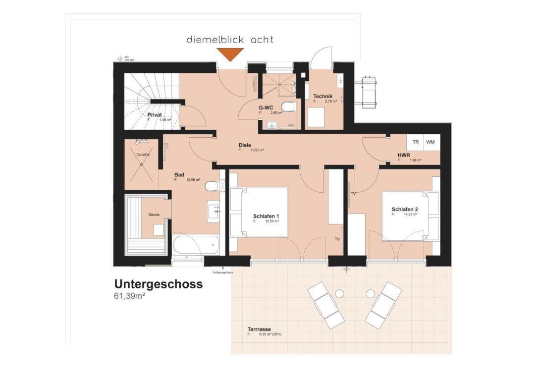Diemelblick Acht - Ferienhaus Fuer 6 Personen Mit Sauna, Garten Und Dachterrasse Mit Panoramablick Heringhausen Luaran gambar